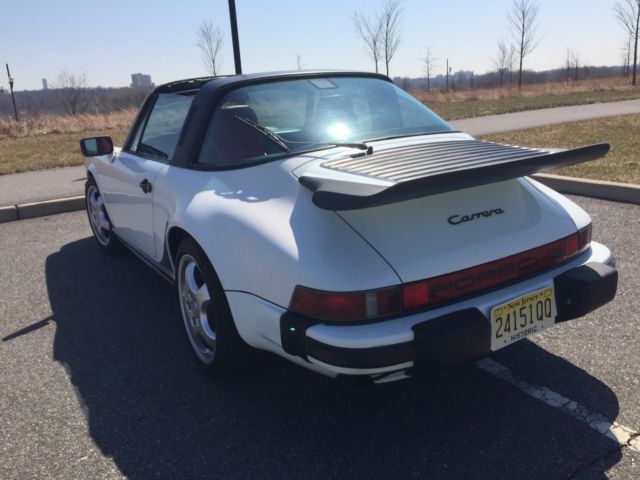 1986 White Porsche 911 Convertible