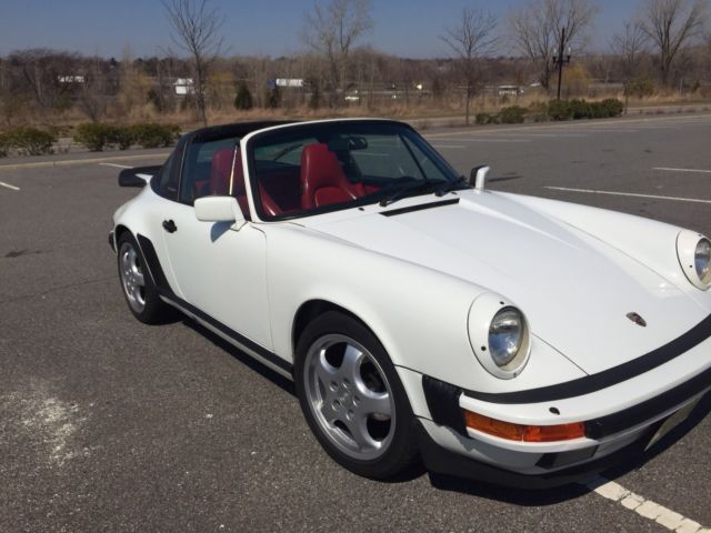 1986 White Porsche 911 Convertible