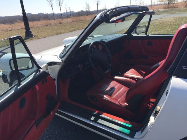 1986 White Porsche 911 Convertible