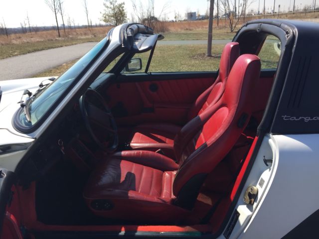 1986 White Porsche 911 Convertible