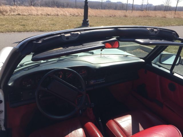 1986 White Porsche 911 Convertible