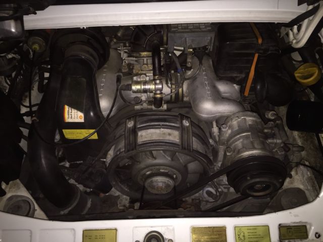 1986 White Porsche 911 Convertible