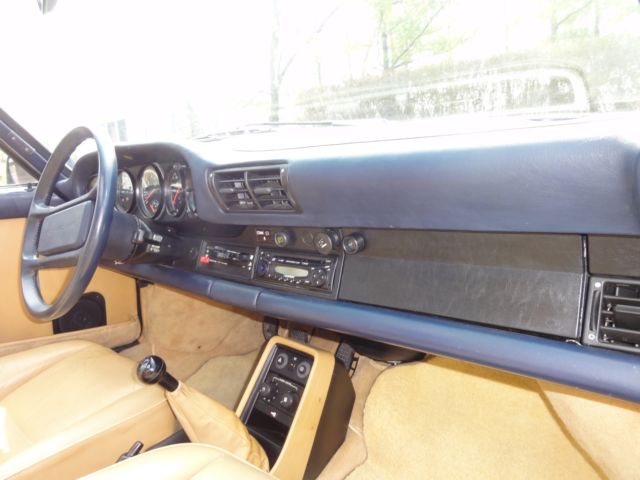 1986 Blue Porsche 930 Coupe