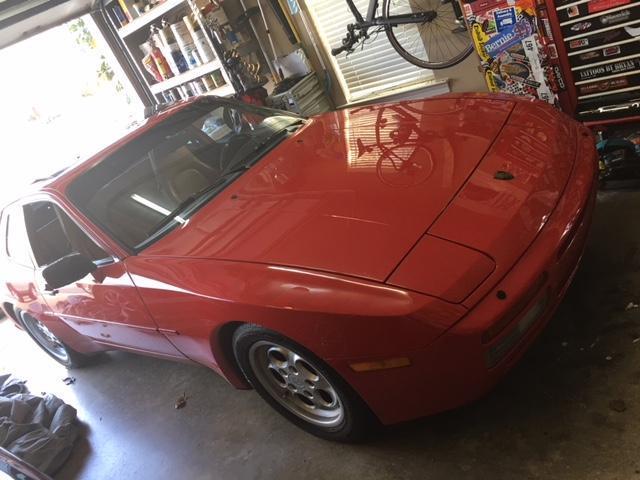1986 Red Porsche 944 Coupe