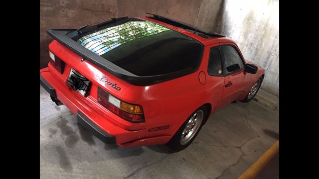 1986 Red Porsche 944 Coupe