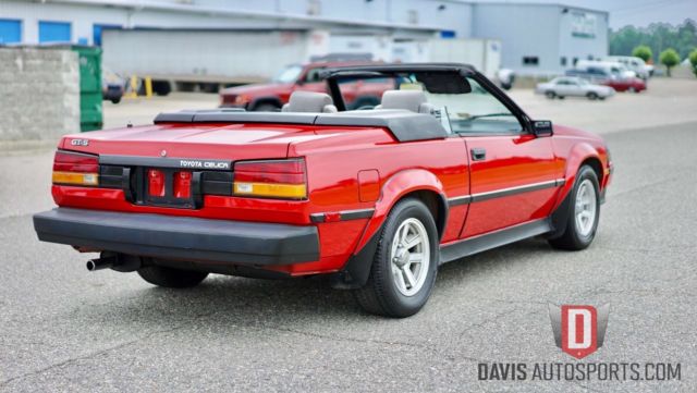 1985 RED Toyota Celica Convertible