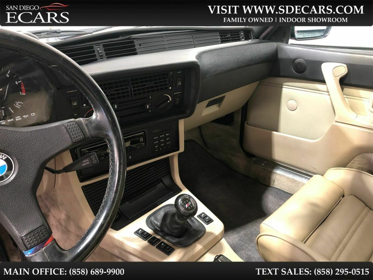 1986 Red BMW 6-Series