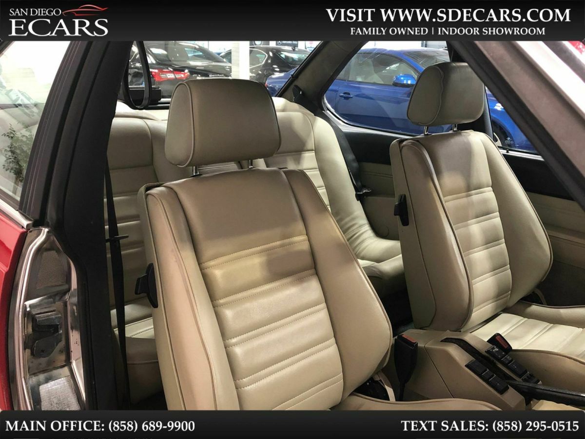 1986 Red BMW 6-Series