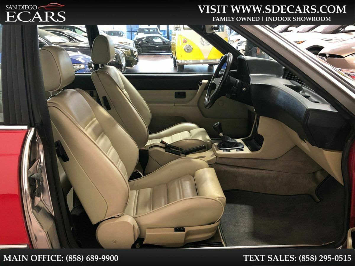 1986 Red BMW 6-Series