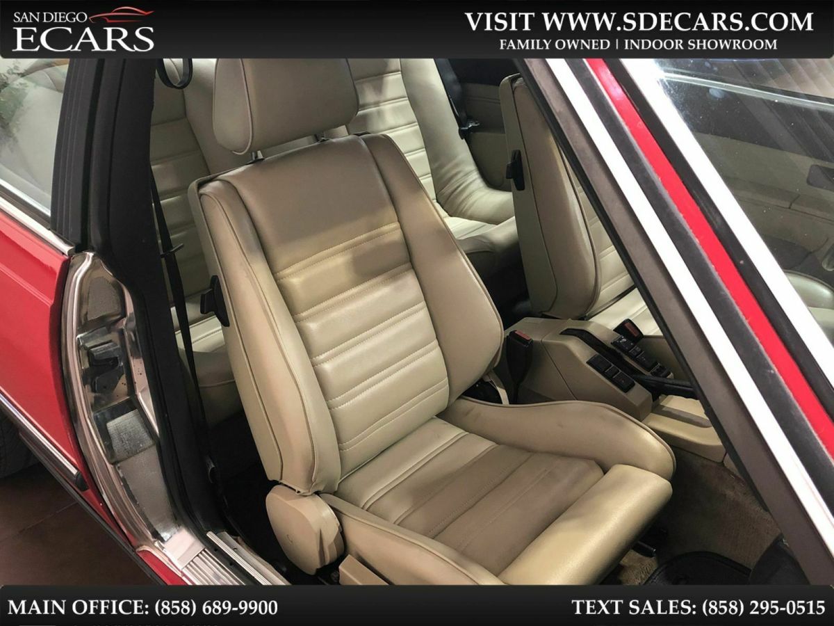 1986 Red BMW 6-Series