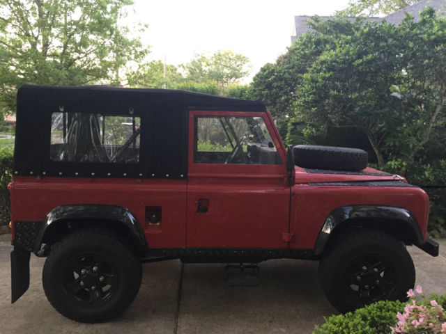 1980 Red Land Rover Defender