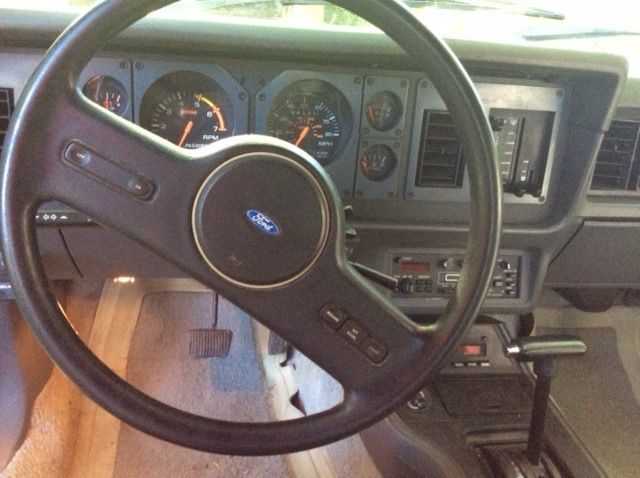 1986 Red Ford Mustang Convertible