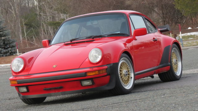 1986 Red Porsche 930 Coupe