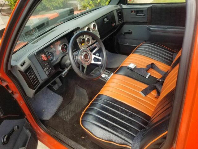 1986 Orange Chevrolet S-10 Standard Cab Pickup