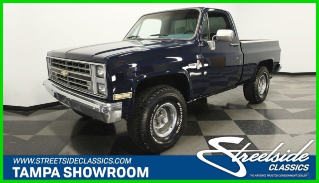1986 Blue Chevrolet K10