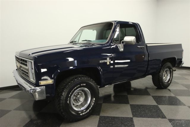 1986 Blue Chevrolet K10