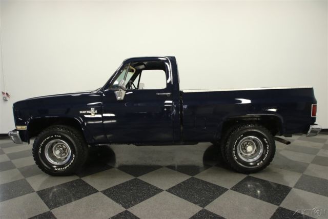 1986 Blue Chevrolet K10