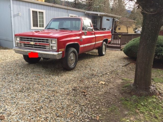 1986 Red Chevrolet C-10 Standard Cab Pickup