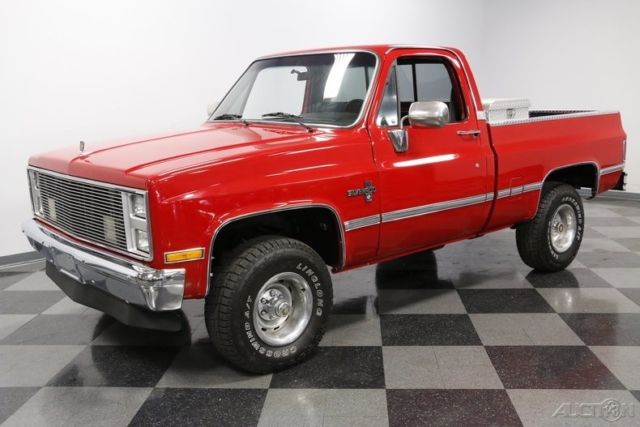 1986 Red Chevrolet K10