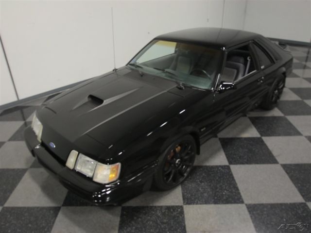 1986 Black Ford Mustang