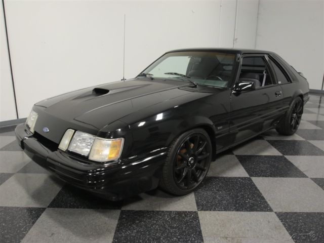 1986 Black Ford Mustang