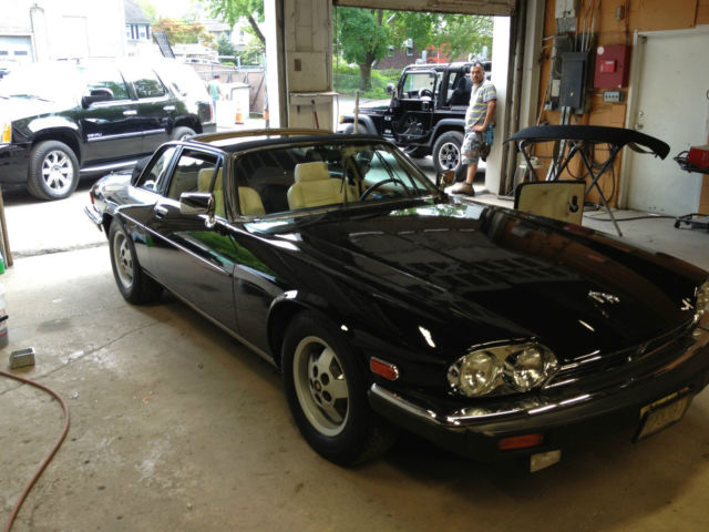 1986 Black Jaguar XJS Convertible