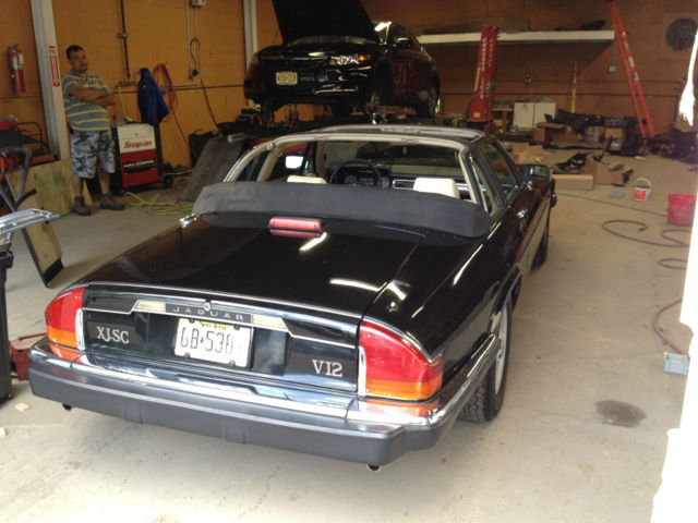 1986 Black Jaguar XJS Convertible