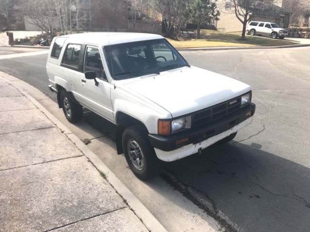1986 White Toyota 4Runner Convertible