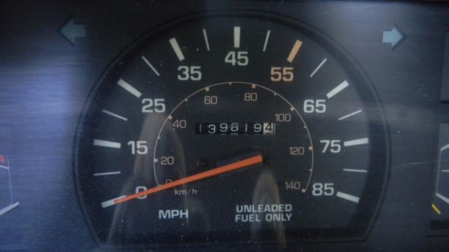 1986 Black Toyota 4x4 truck