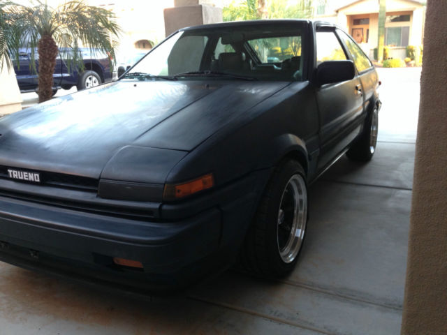 1986 black Toyota Corolla Hatchback