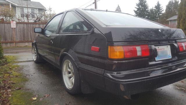 1986 Black Toyota Corolla Hatchback