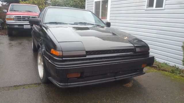 1986 Black Toyota Corolla Hatchback