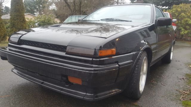 1986 Black Toyota Corolla Hatchback