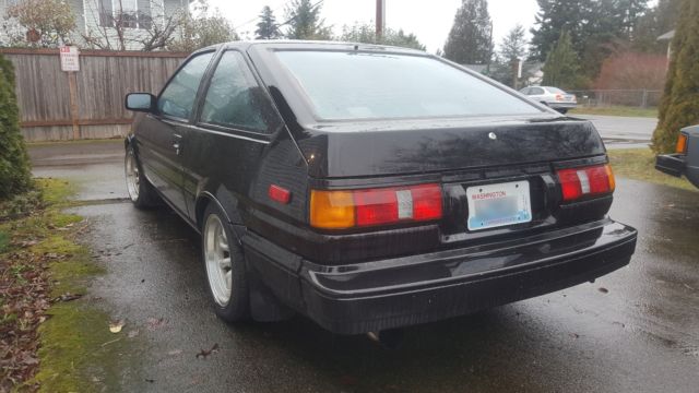 1986 Black Toyota Corolla Hatchback