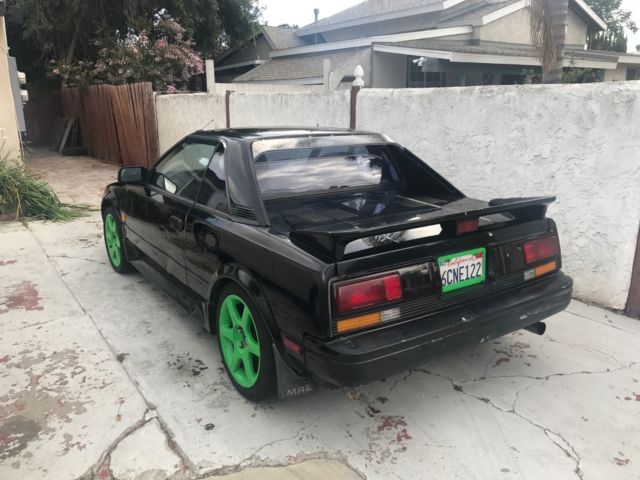 1986 Black Toyota MR2 Coupe