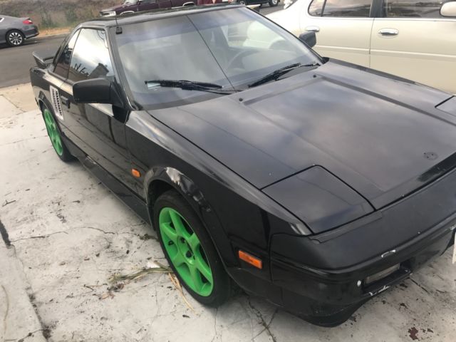1986 Black Toyota MR2 Coupe