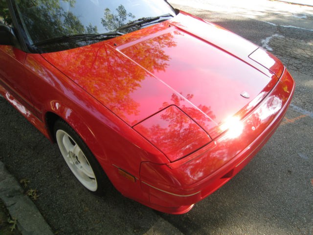 1986 Red Toyota MR2 Coupe