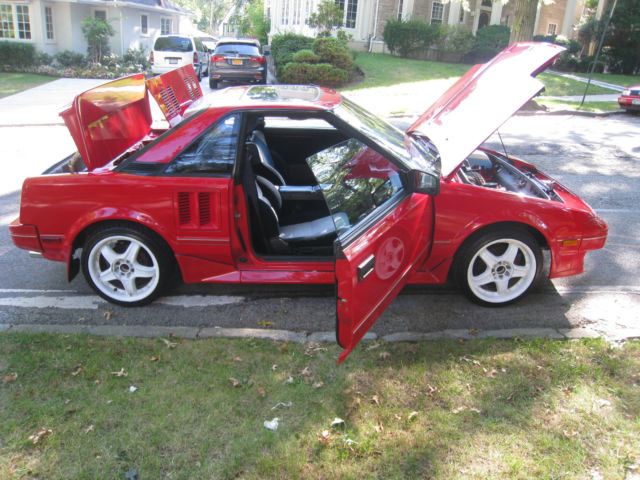 1986 Red Toyota MR2 Coupe