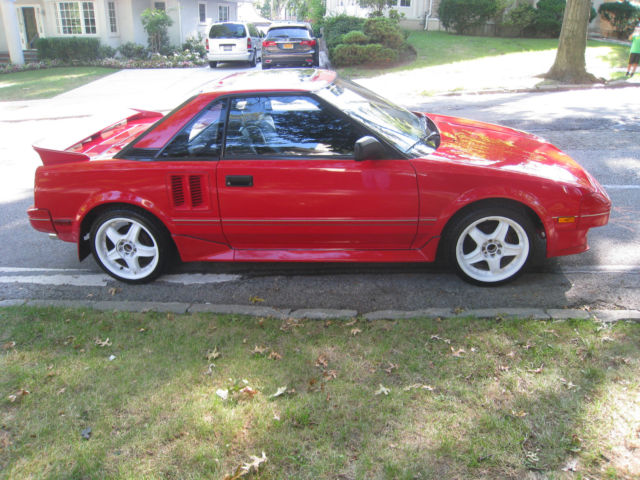 1986 Red Toyota MR2 Coupe