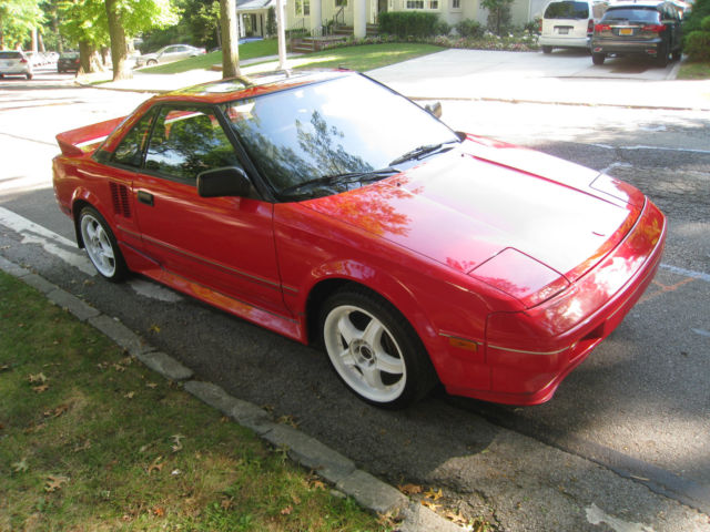 1986 Red Toyota MR2 Coupe