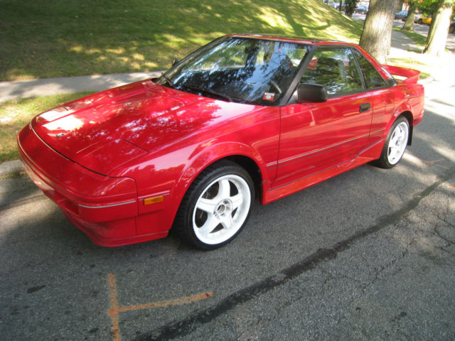 1986 Red Toyota MR2 Coupe