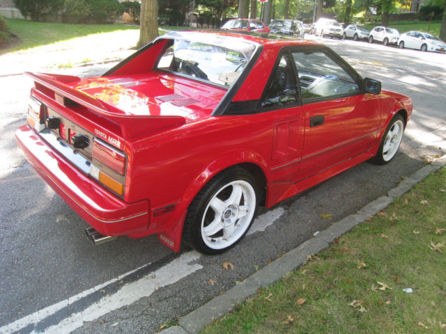 1986 Red Toyota MR2 Coupe