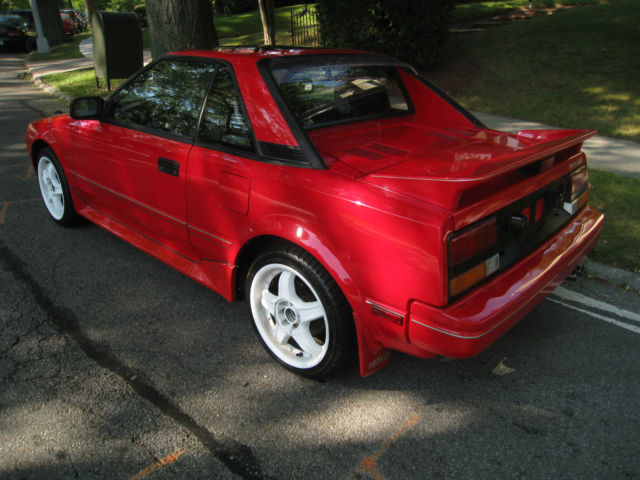 1986 Red Toyota MR2 Coupe