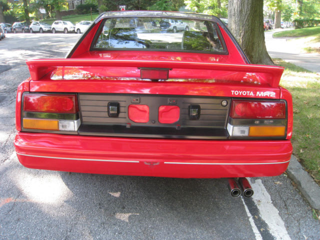 1986 Red Toyota MR2 Coupe