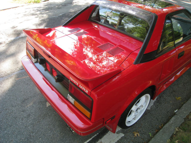 1986 Red Toyota MR2 Coupe
