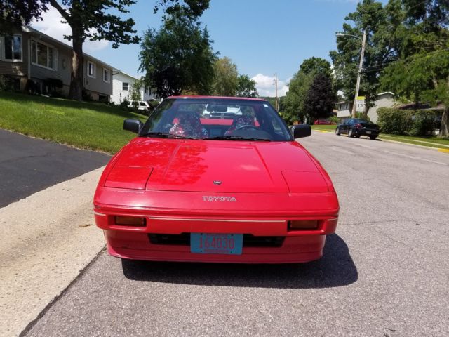 1986 Red Toyota MR2 Coupe