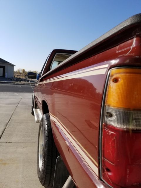 1986 maroon Toyota Other Standard Cab Pickup