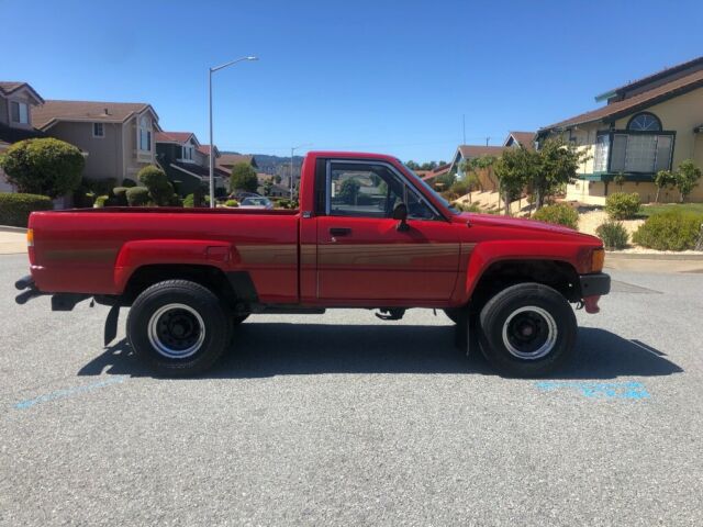 1986 Red Toyota Pickup Standard Cab Pickup