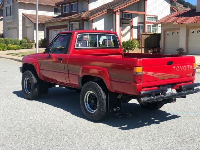 1986 Red Toyota Pickup Standard Cab Pickup