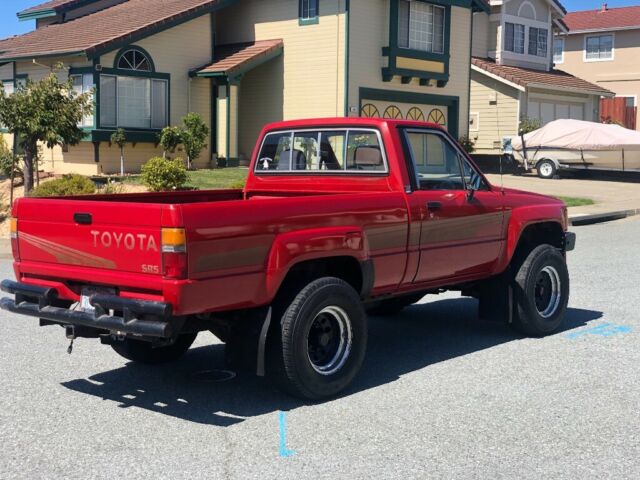 1986 Red Toyota Pickup Standard Cab Pickup